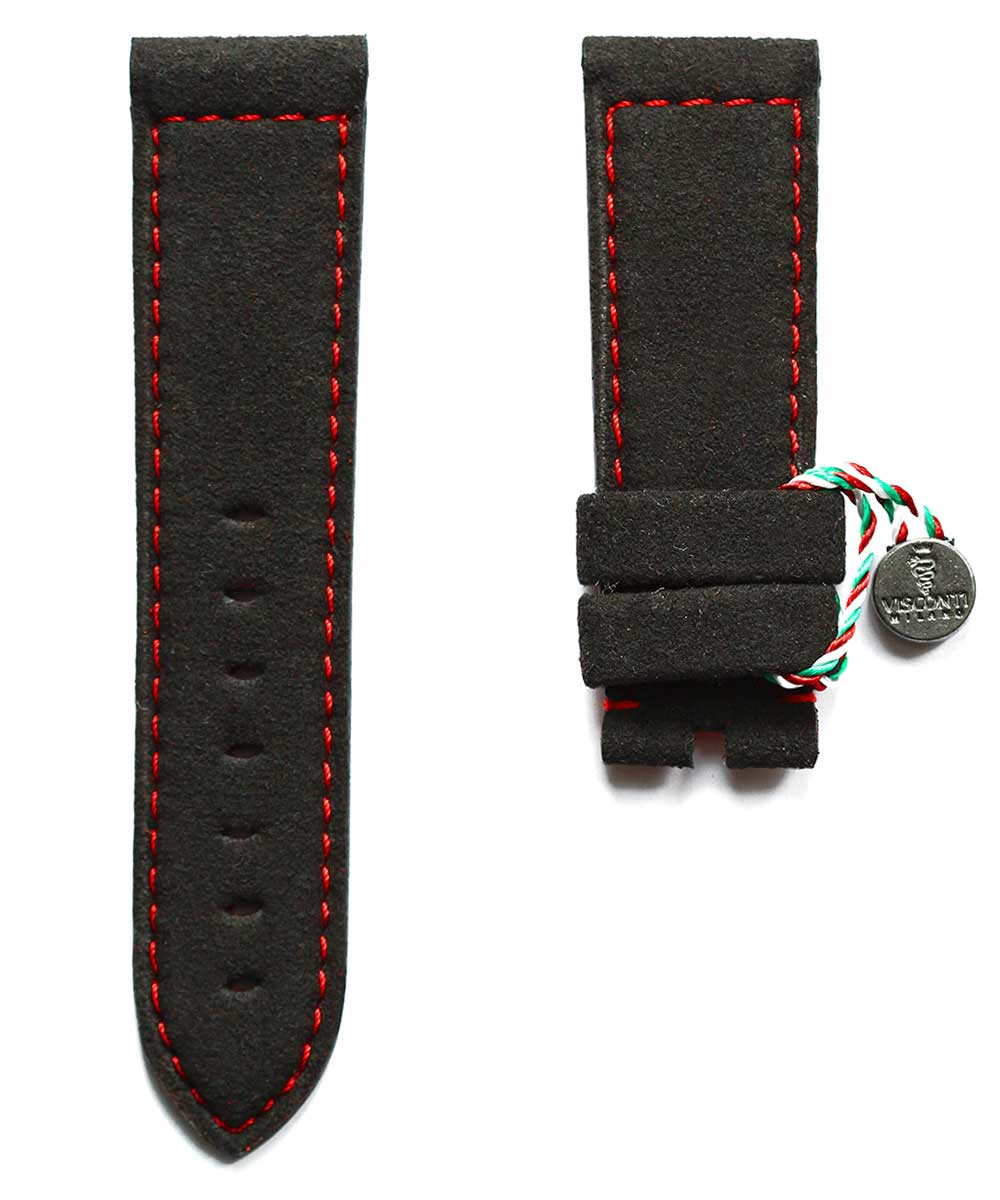 Black Alcantara Panerai style strap