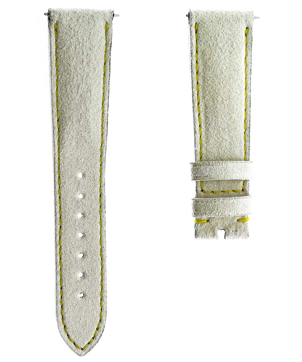 Vanilla White Alcantara® strap 20mm / Rolex Daydate Dayjust style with Quick release