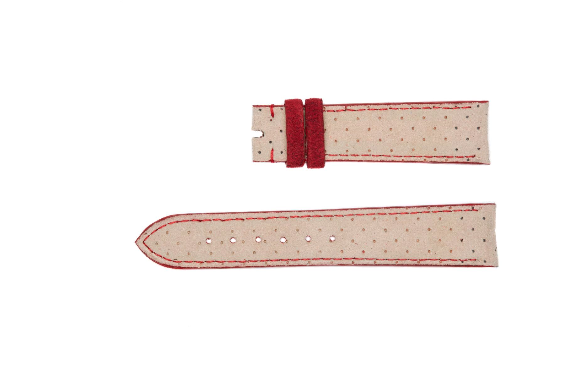 Beige Perforated Alcantara strap 20mm H.Moser & Cie. Venturer style