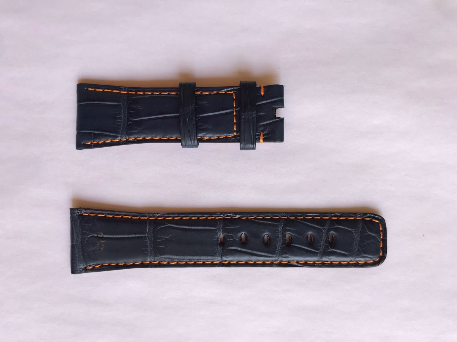 Blue Jeans Alligator Leather Strap 16mm, 18mm, 19mm, 20mm, 21mm, 22mm, 24mm General style