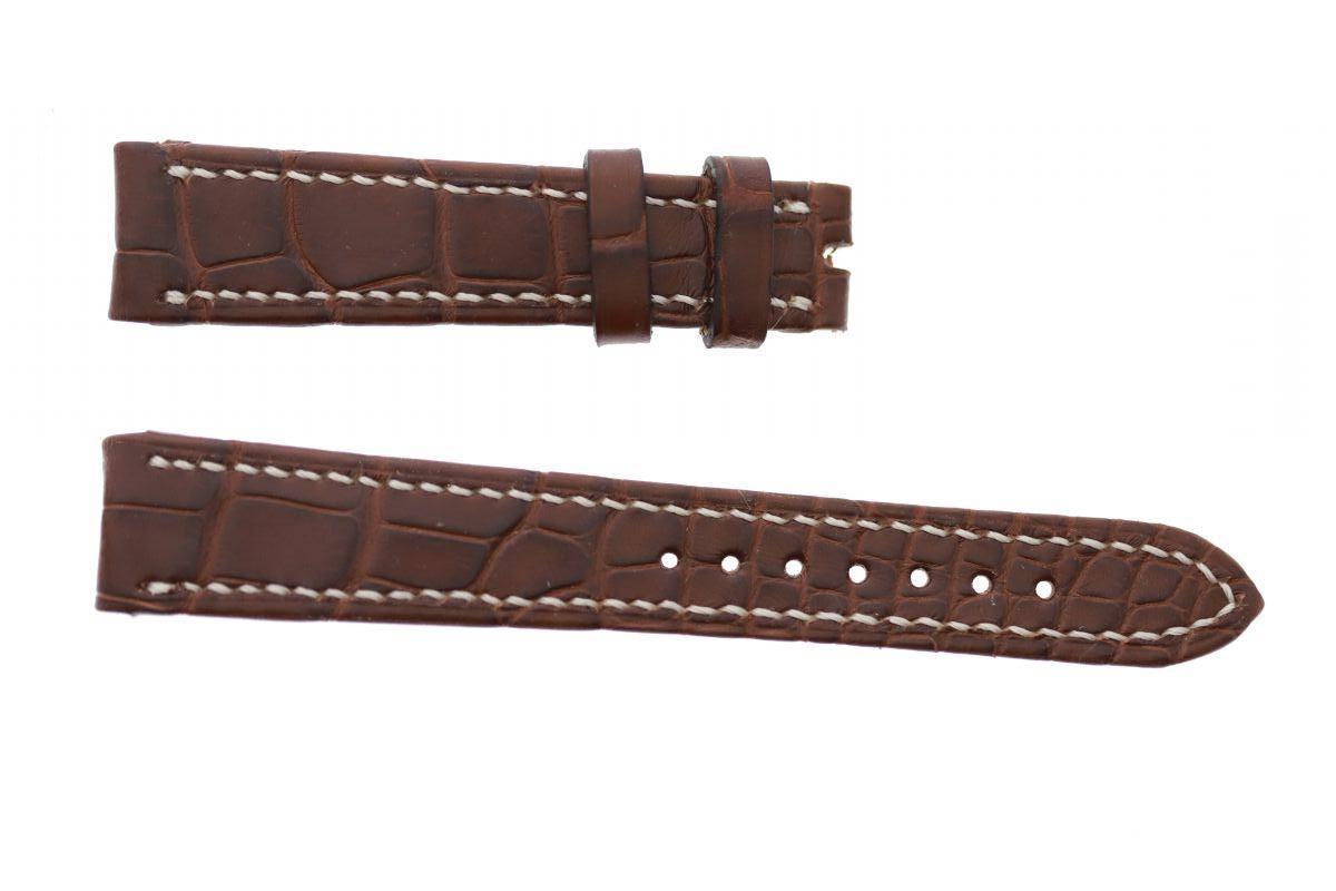 Brown Alligator leather strap 17mm Vacheron Constantin Les Historiques style
