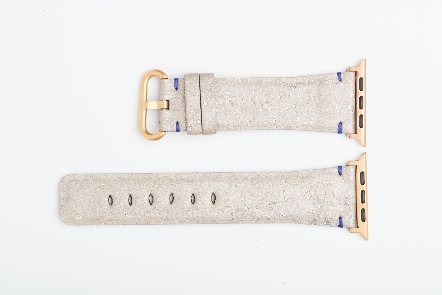 Natural Cork strap Strap (Apple Watch All Series) / SILVER GREY