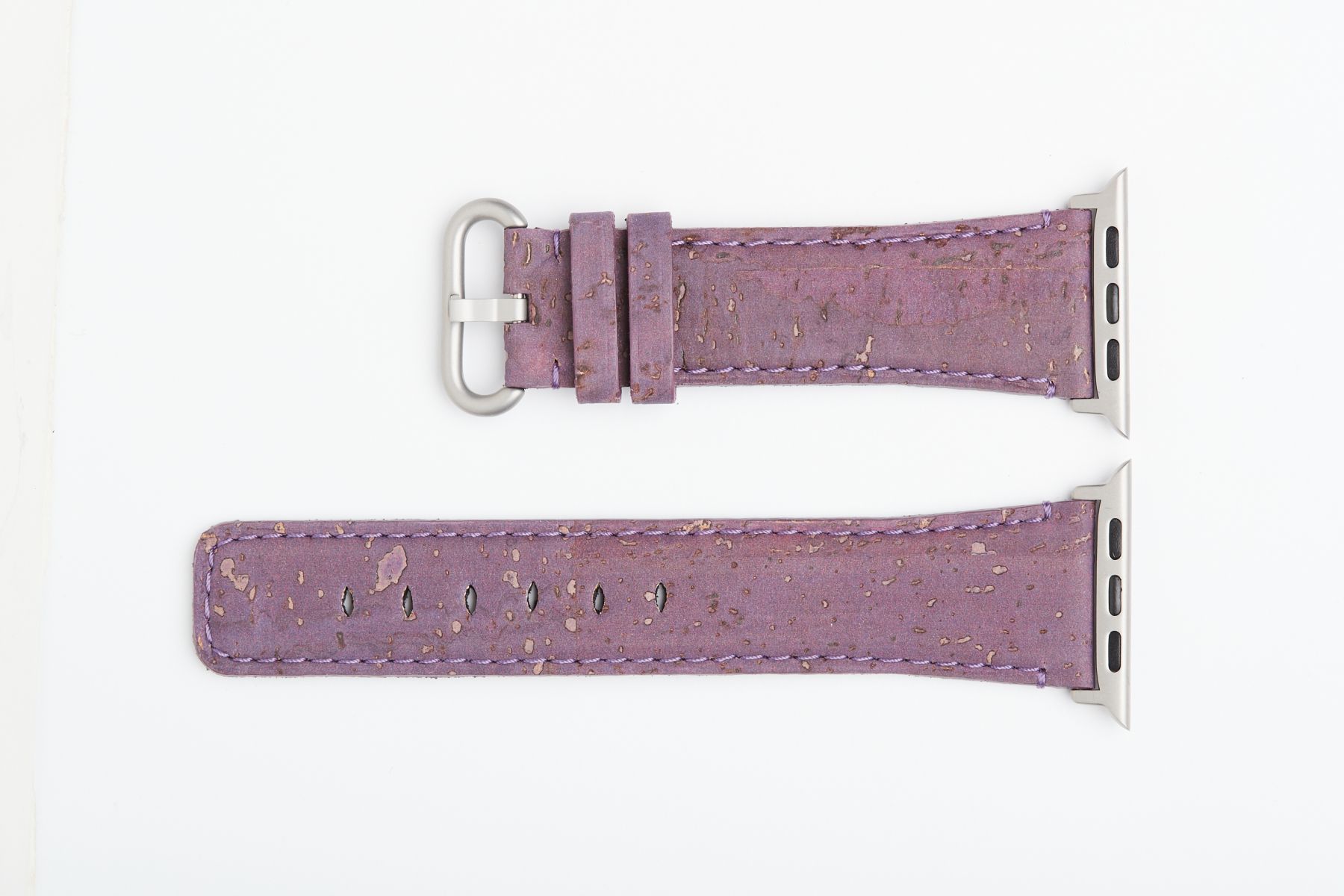 Natural Cork Strap (Apple Watch All Series) / VIOLET PEAR