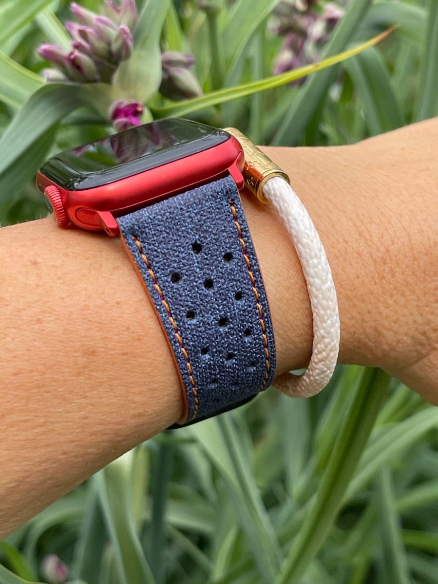 Vegan Leather Strap (Apple Watch All Series) / BLUE JEANS