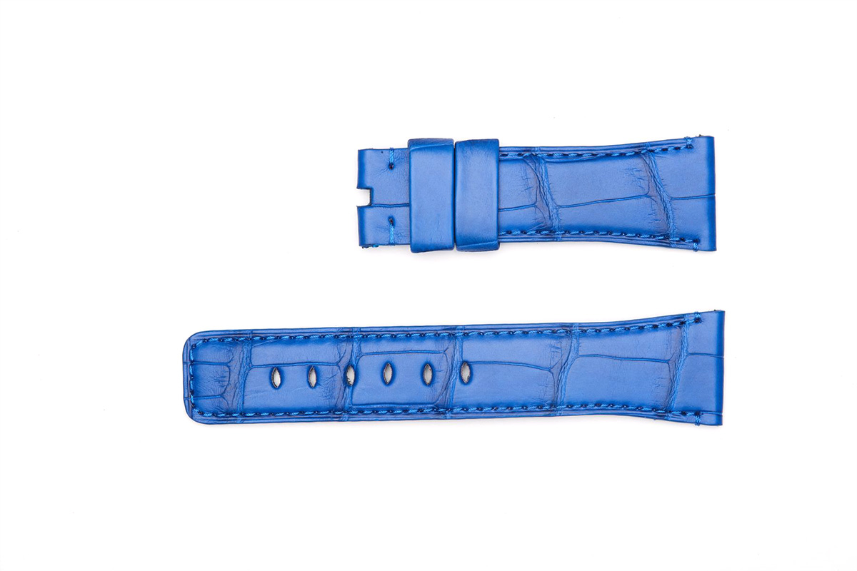 Hydro Alligator Leather strap (Apple Watch All Series) / BLUE LAPIS