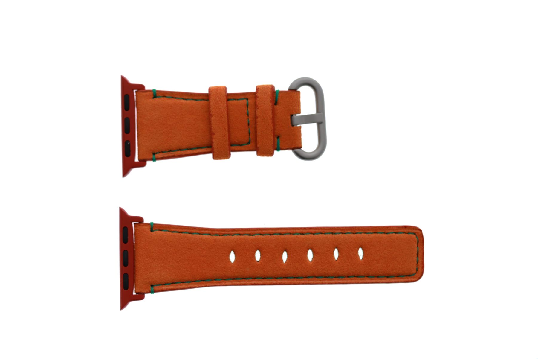 Band for Tiny Wrist (for All Apple Watch sizes) in ORANGE Alcantara. Kids Collection