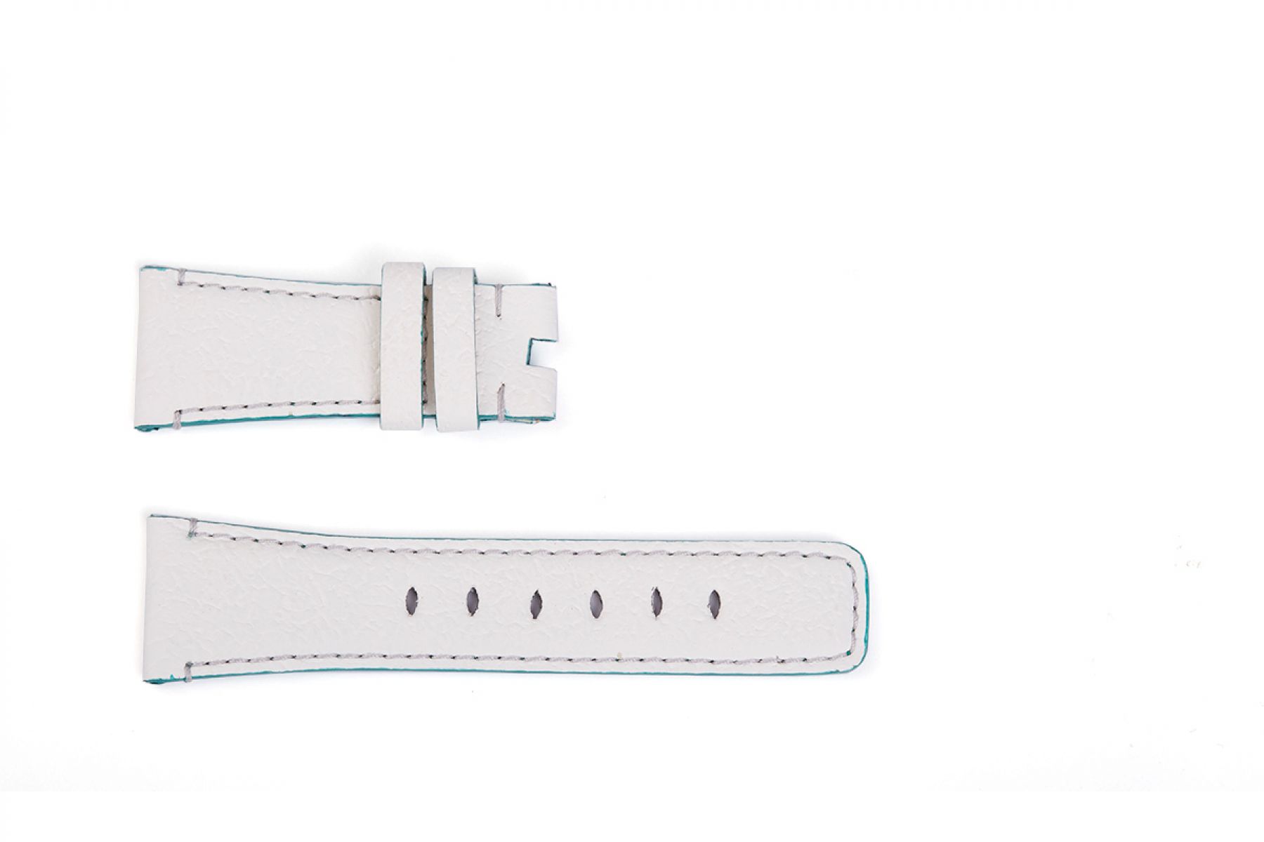 Band for Tiny Wrist (for All Apple Watch sizes) in WHITE Textured Vegan Leather. Kids Collection