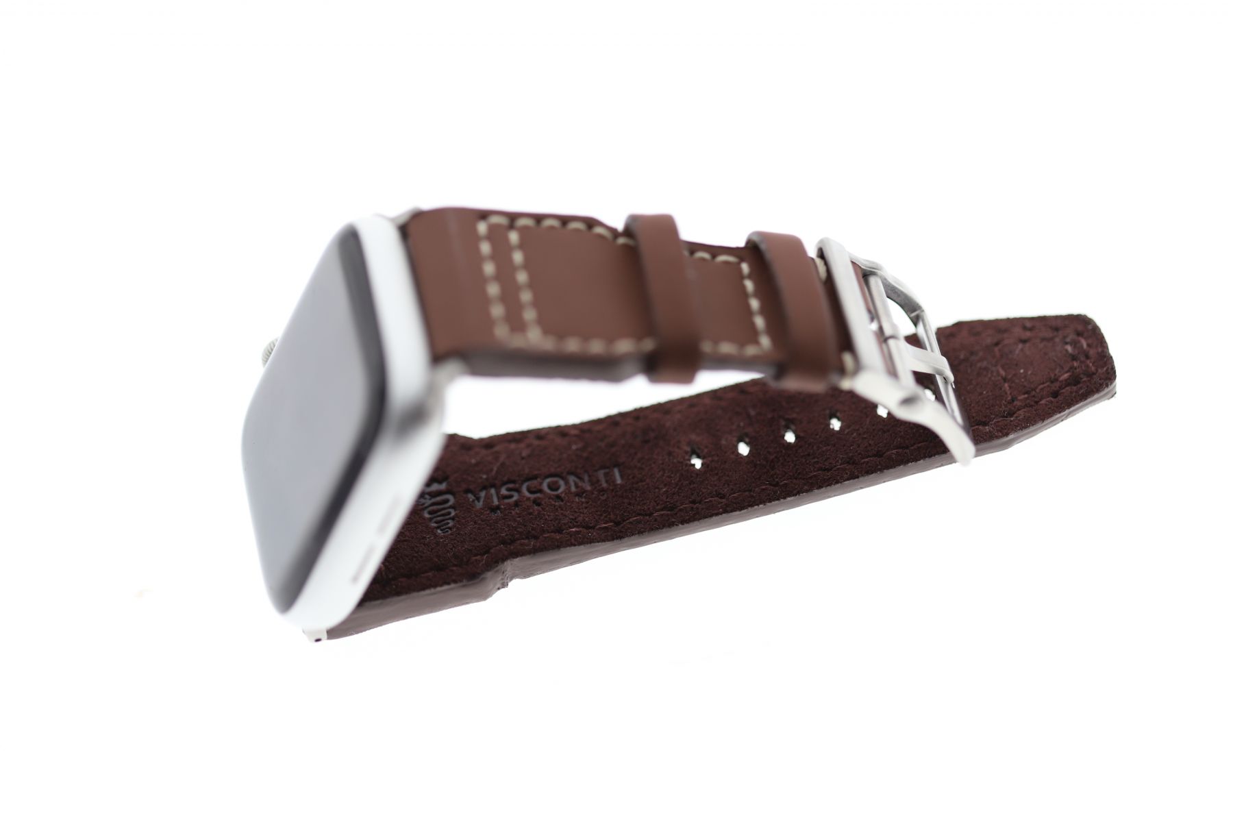 Smooth Vegan Leather Strap (Apple Watch All Series) / SCUBA BROWN