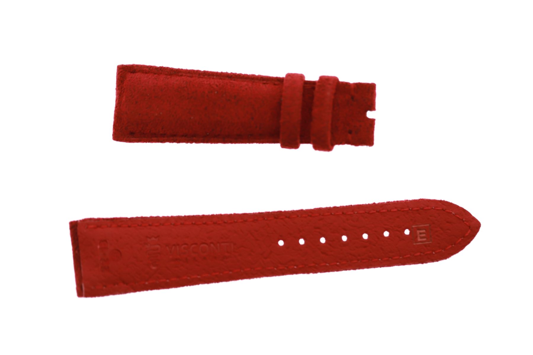 Red Alcantara strap 19mm for Franck Muller Crazy Color Dreams 5850