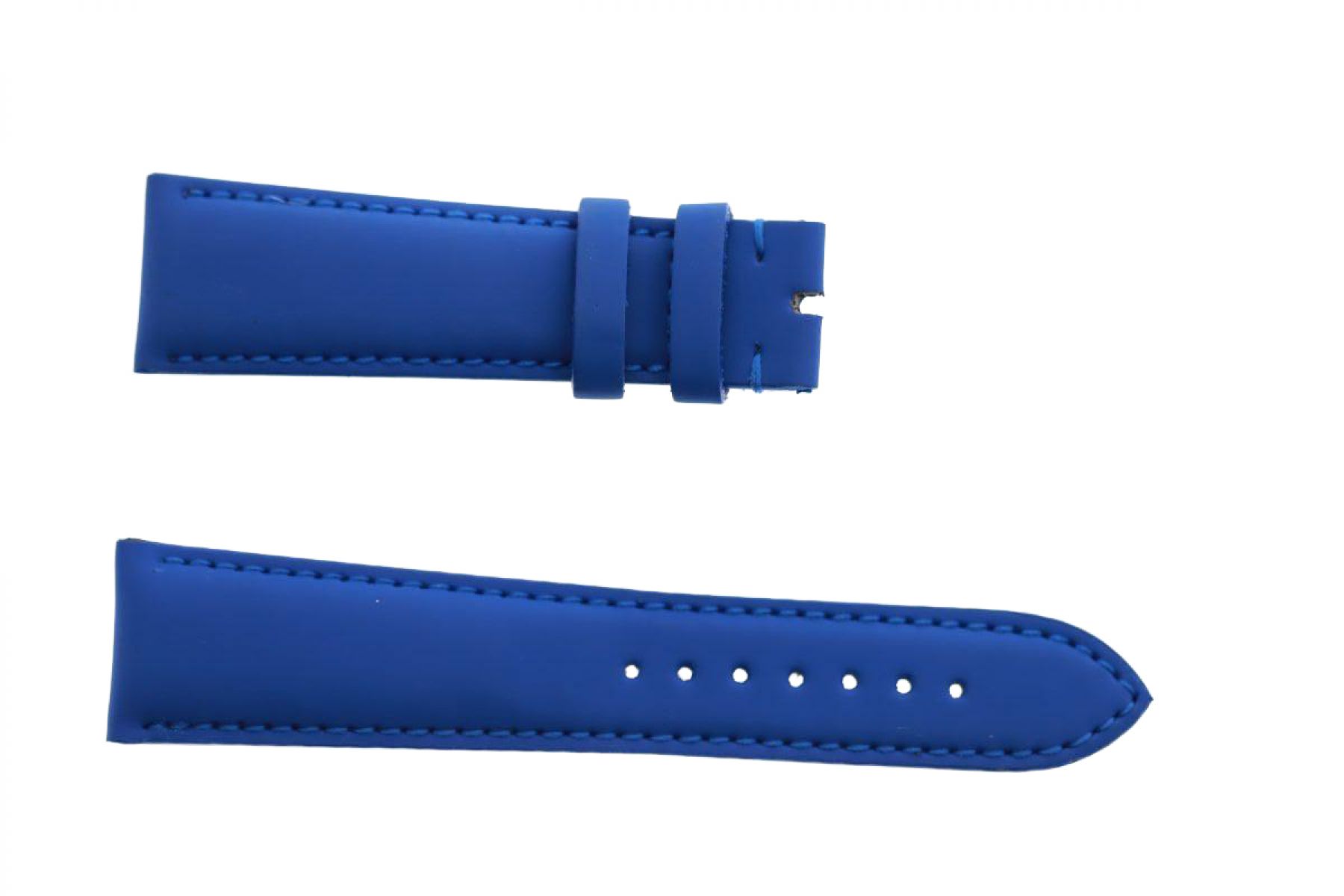 Sapphire Blue Smooth Vegan leather strap 22mm Franck Muller Casablanca style
