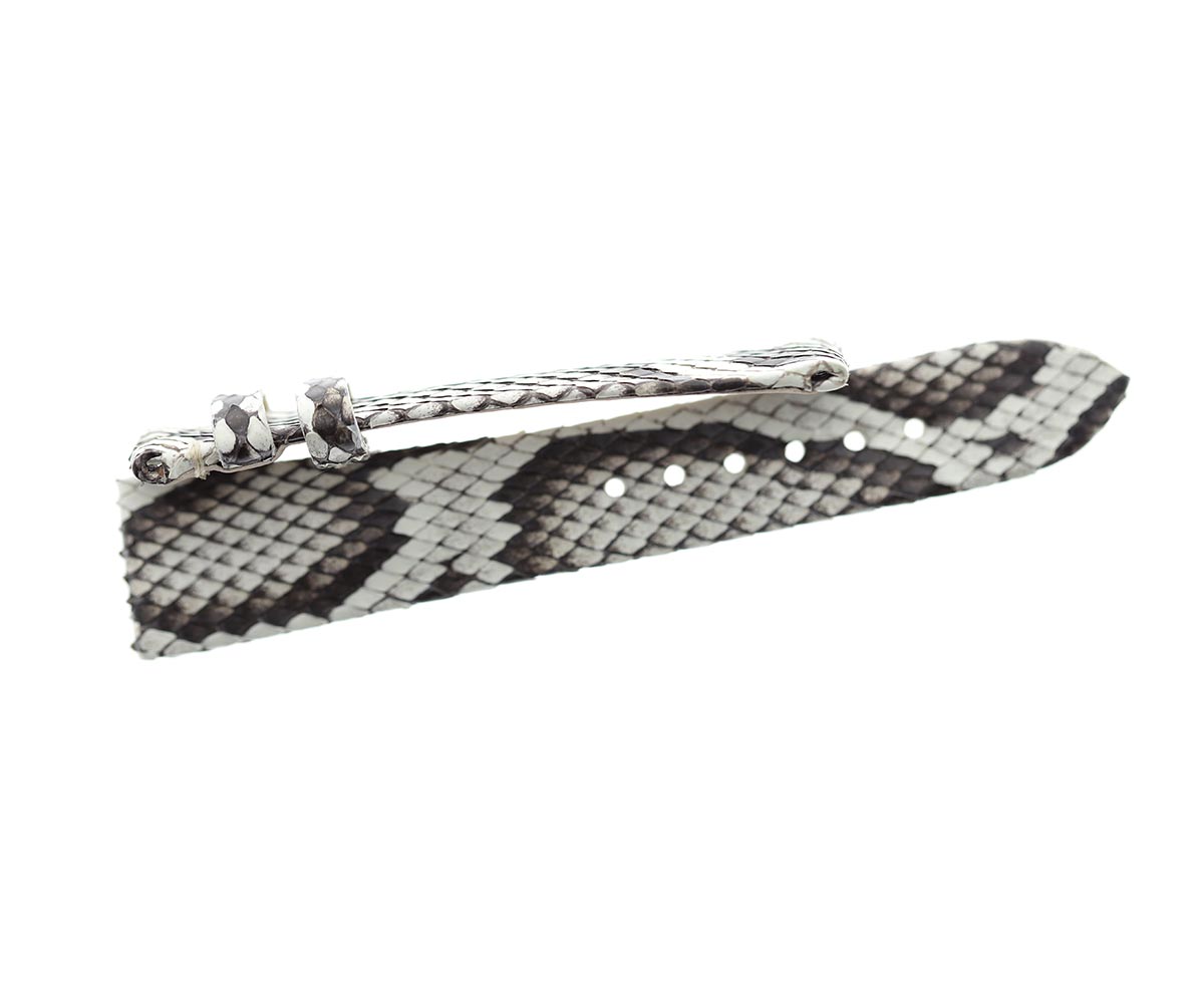 Bespoke Exotic Beige Roccia Python Leather strap for Montblanc PROFILE Lady ELEGANCE