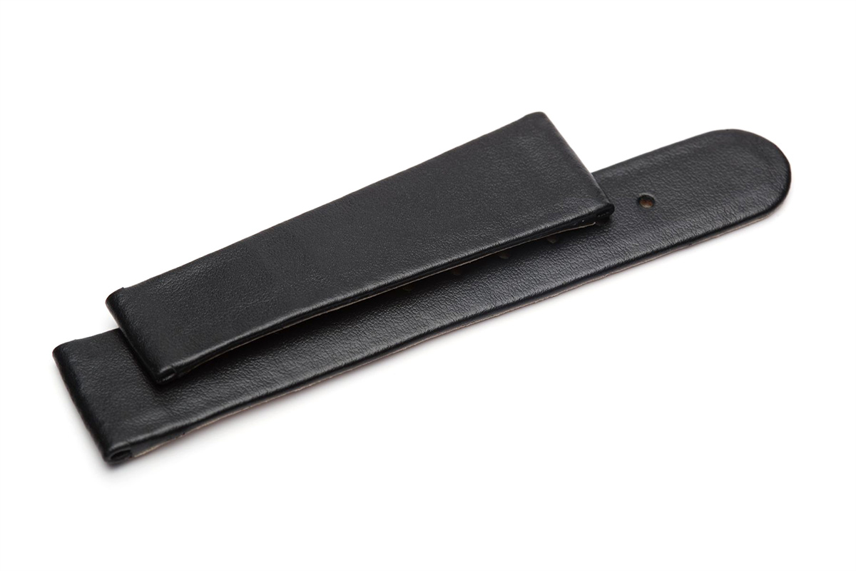 Black Napa Leather strap 22mm for Oris Calibre style