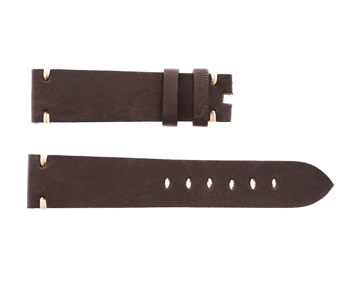 Chocolate Brown Kangaroo leather strap 20mm Tudor Black Bay style