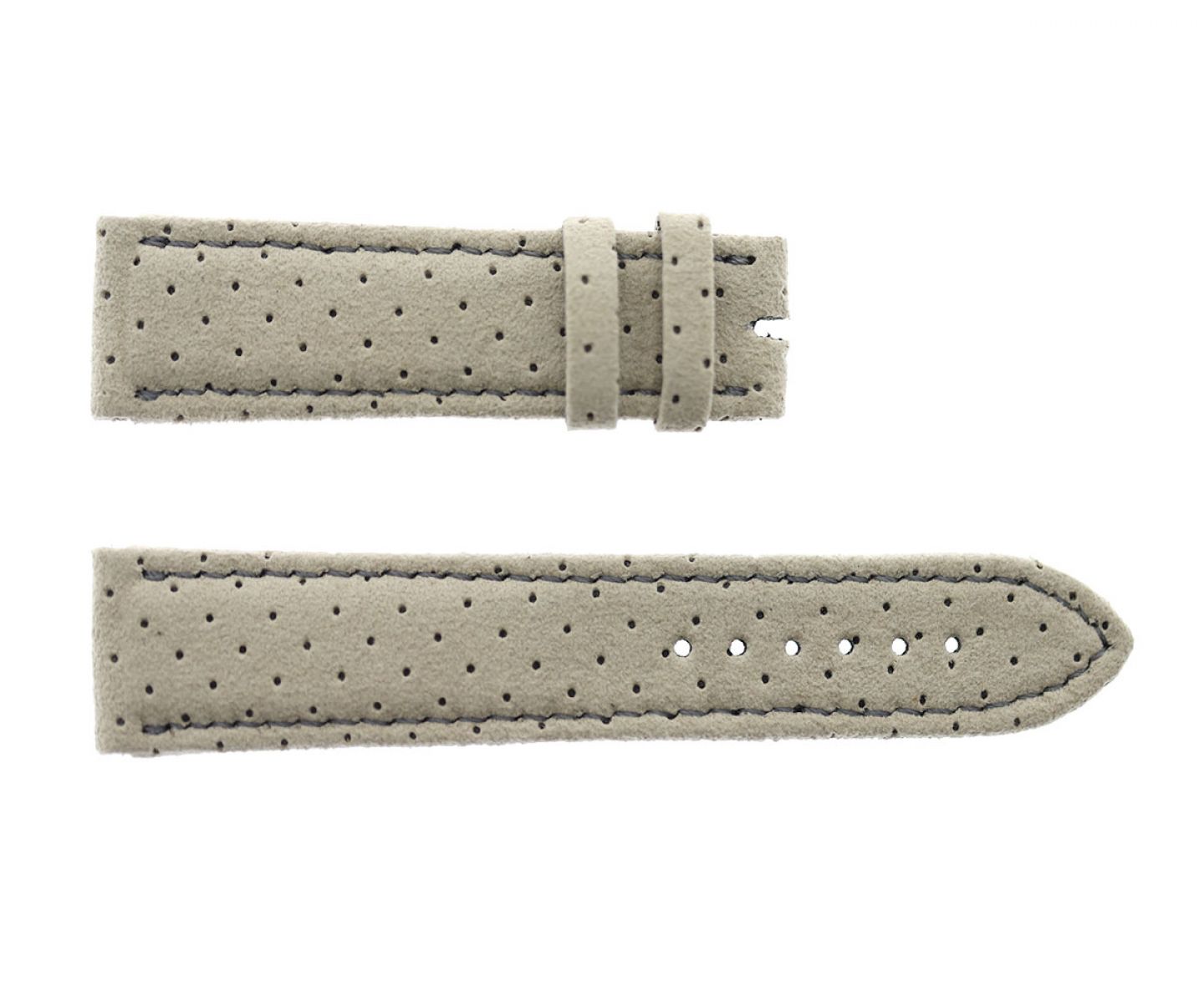 Beige Perforated Alcantara Strap 16mm, 18mm, 19mm, 20mm, 21mm, 22mm General style