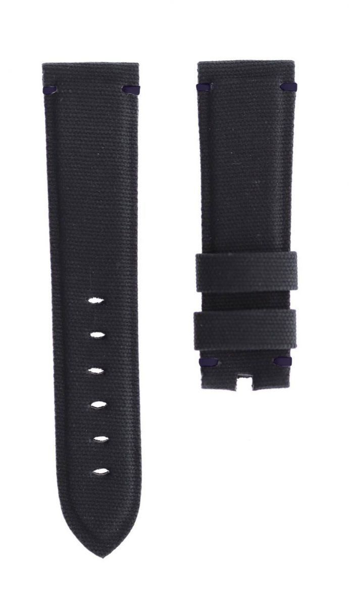 Navy Blue Cordura strap Ulysse Nardin Diver watch style 21mm
