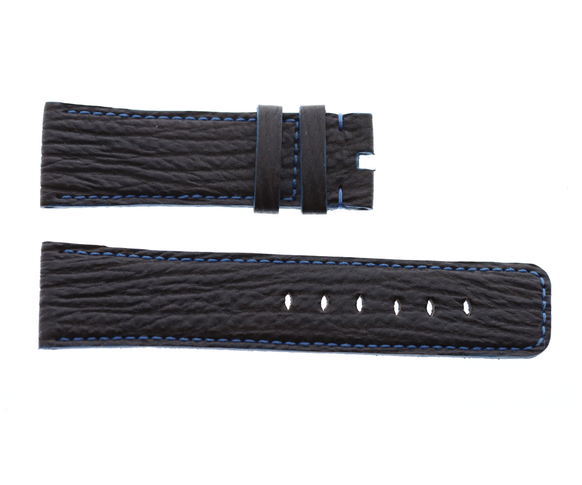 Anthracite Black Shark leather strap for Panerai