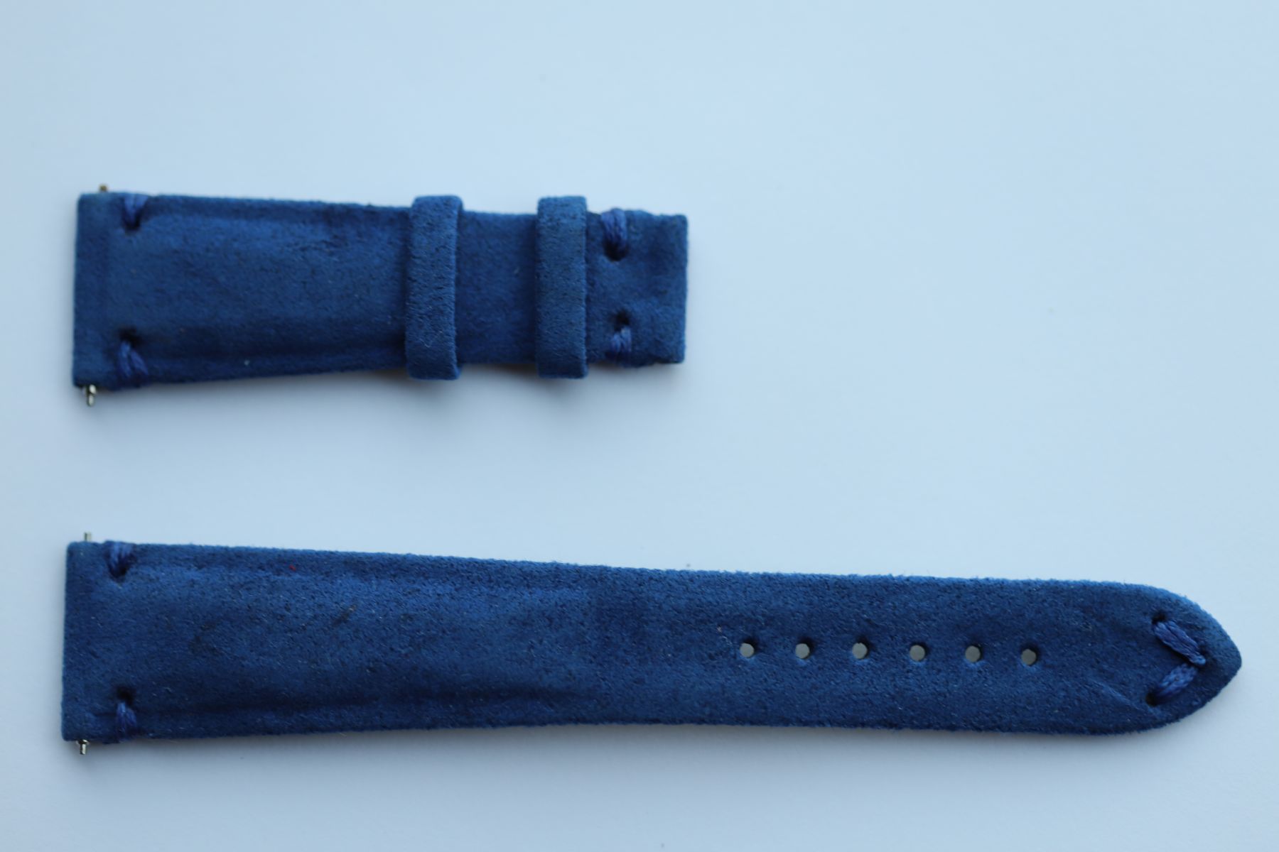 Infanta Blue Alcantara strap 21mm Patek Philippe Calatrava 5524G style