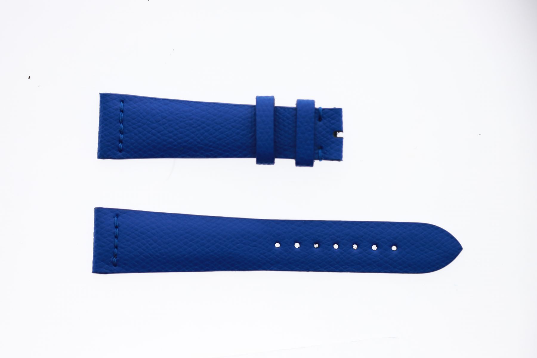 Lapis Blue Hermes Calf Leather strap 20mm Rolex Oyster style