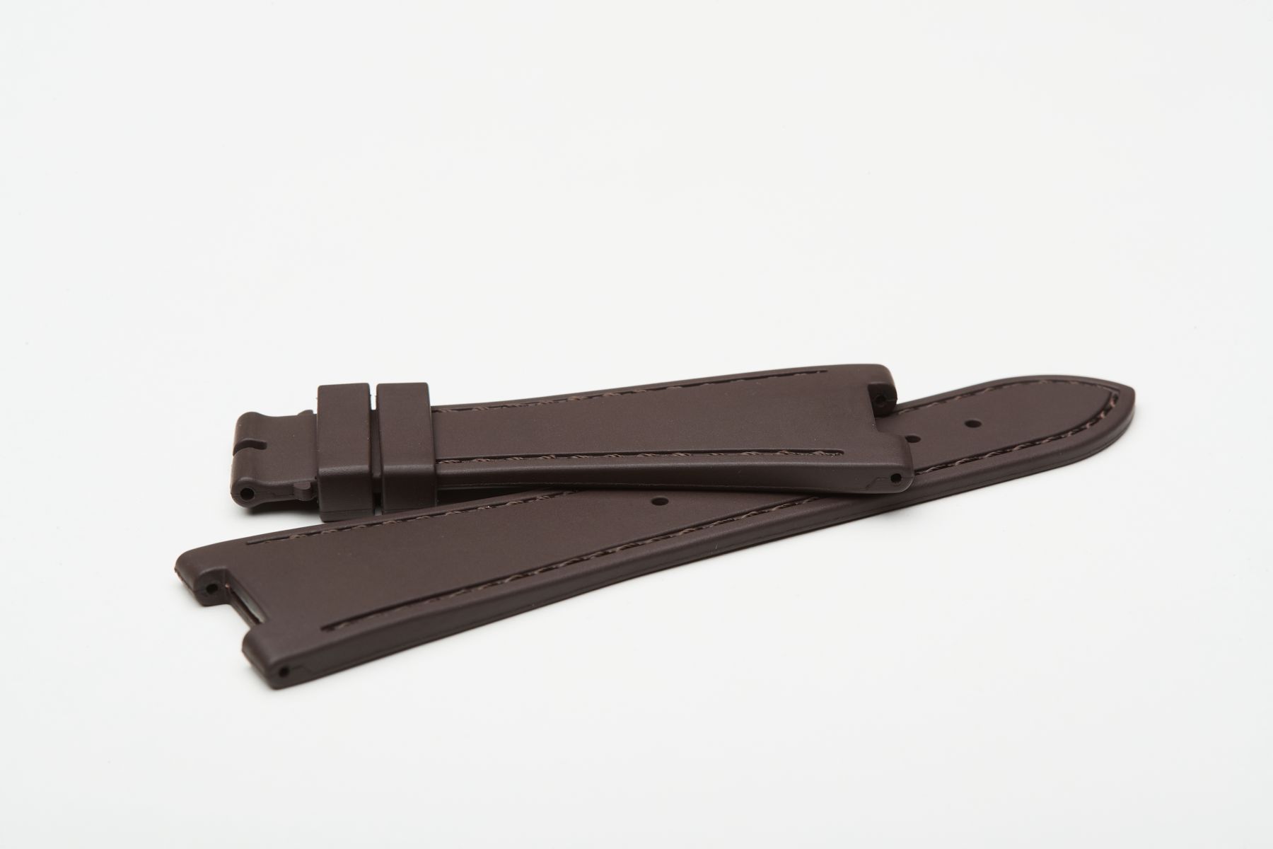 Chocolate Brown / On-tone Stitching / Natural Rubber Strap for Patek Philippe Nautilus