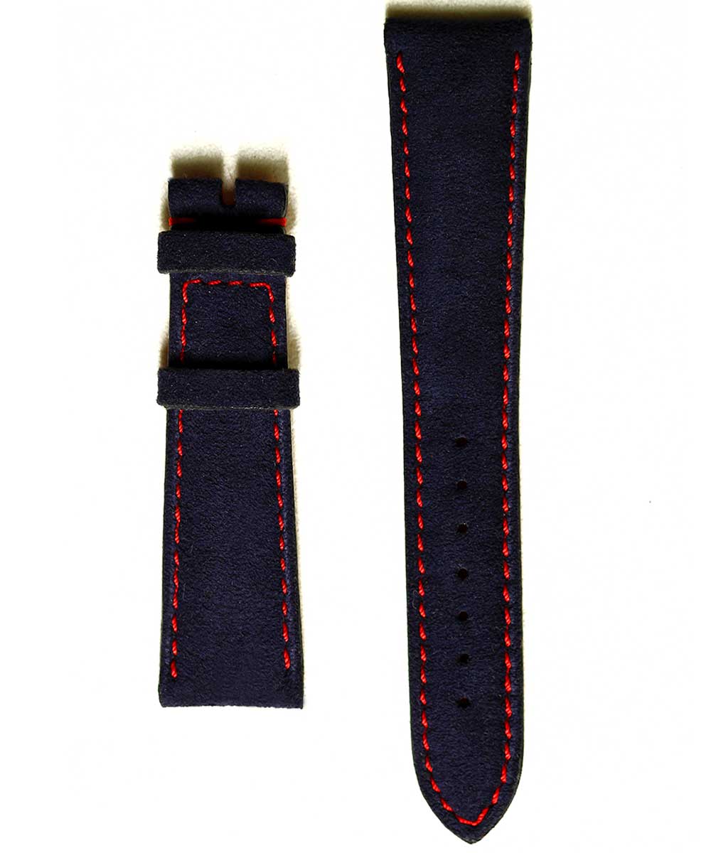 Classic Prussian Blue Alcantara strap 20mm