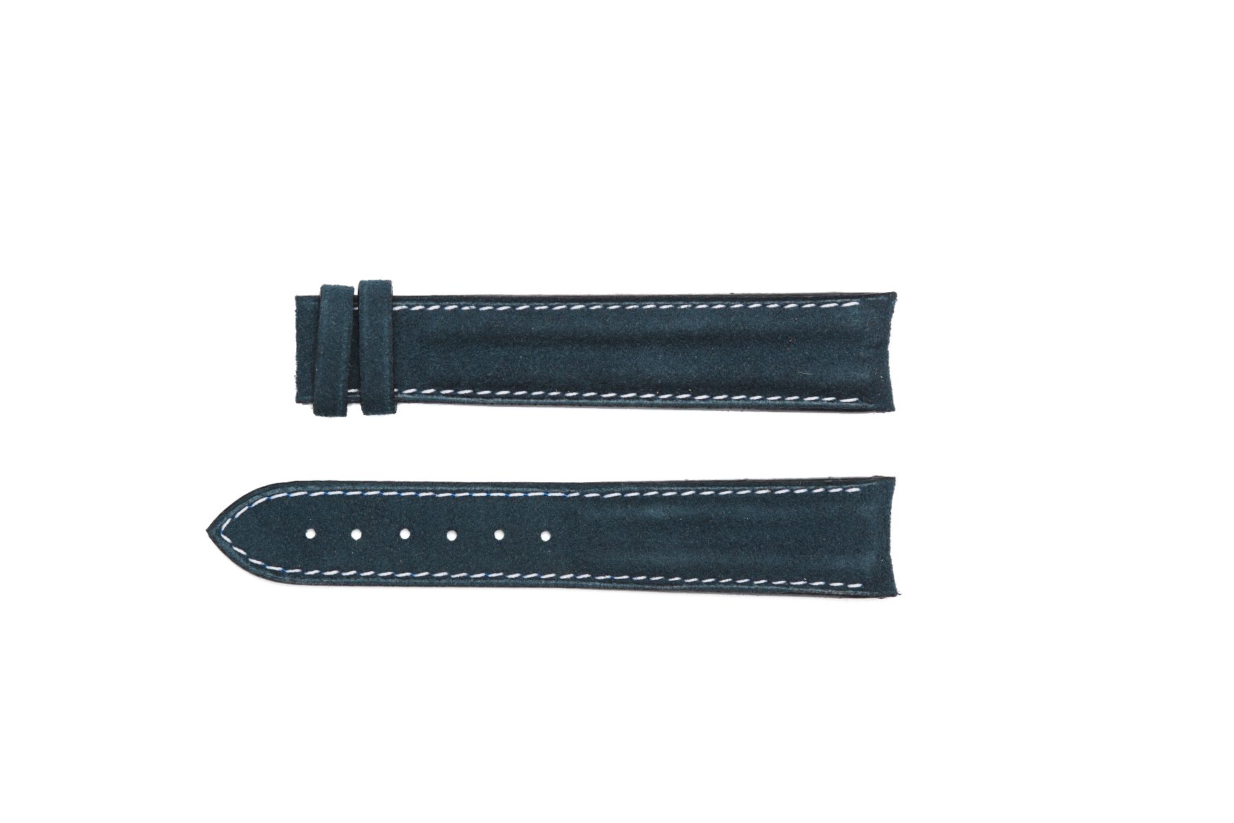 Blue Sea Alcantara® strap 20mm for Omega Speedmaster ' 57 clasp