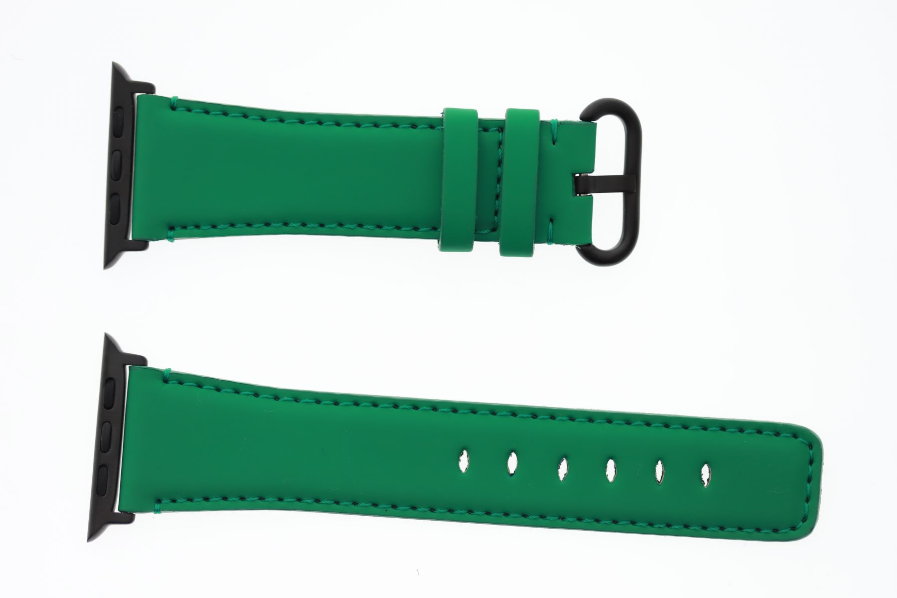 Smooth Vegan Leather Strap (Apple Watch All Series) / JADE GREEN
