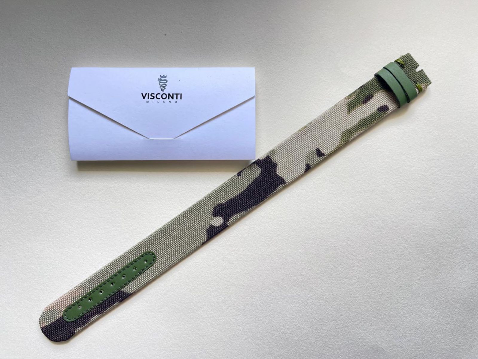 Green Camouflage Cordura ONE PIECE Band 22mm for Tudor Pelagos FXD