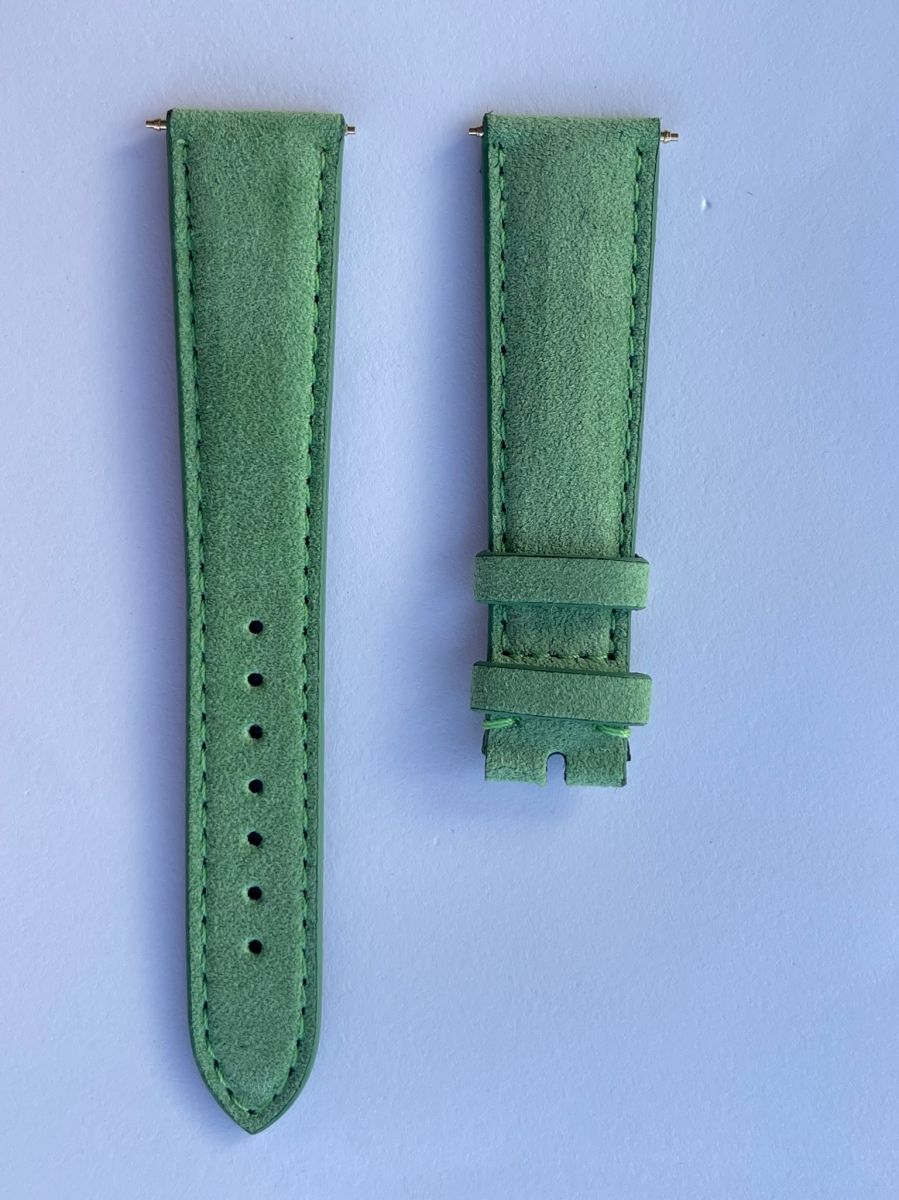 NJ10 After Eight Green Alcantara Classic strap