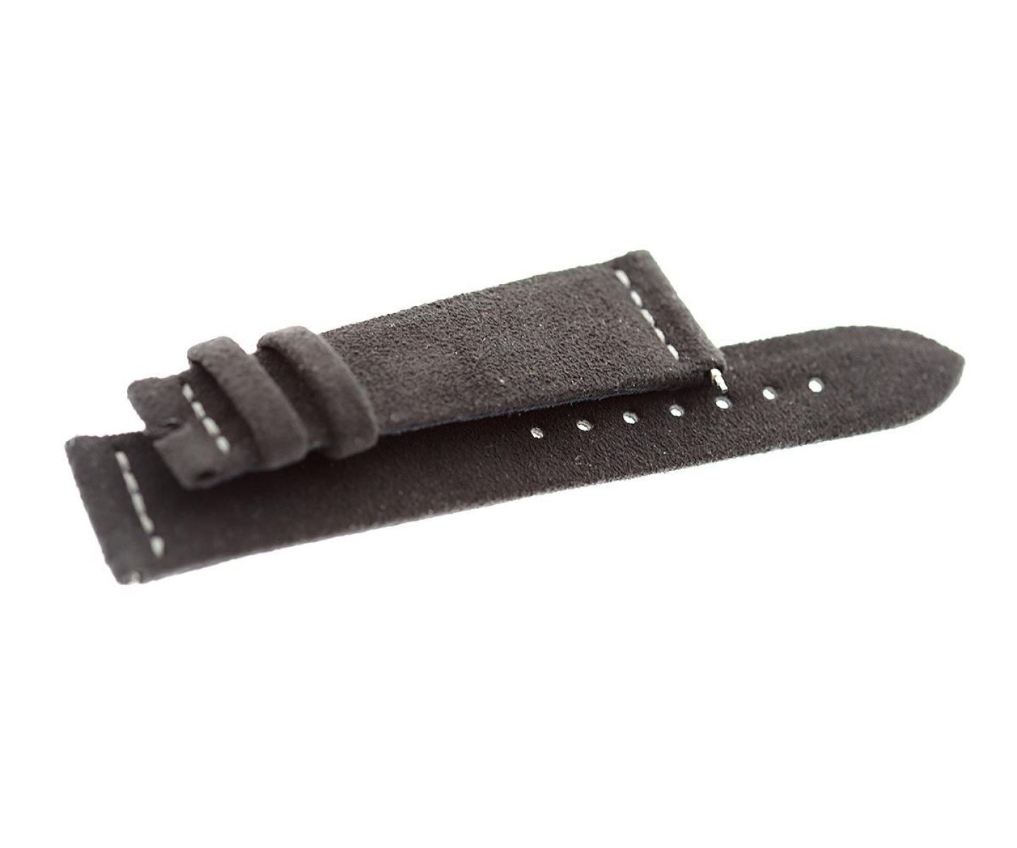 NJ16 Brown Alcantara Classic strap. Quick Release.