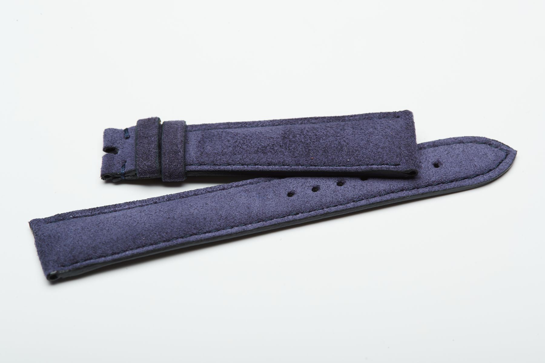NJ6 Provence Blue Alcantara Classic strap
