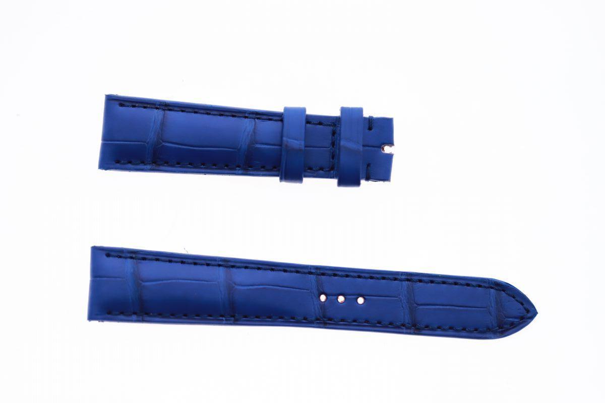 Blue Lapis Alligator leather custom strap 19mm Ulysse Nardin Michelangelo style