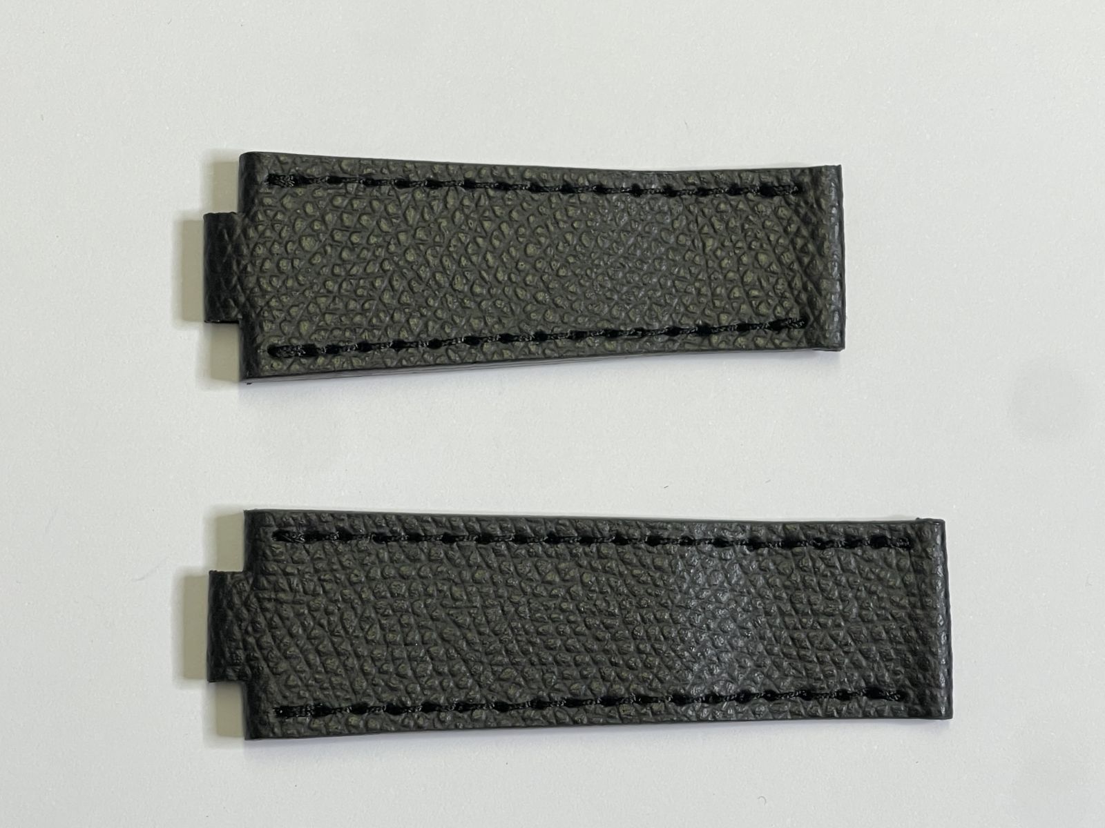 Black Epsom leather strap for Chaumet Class One